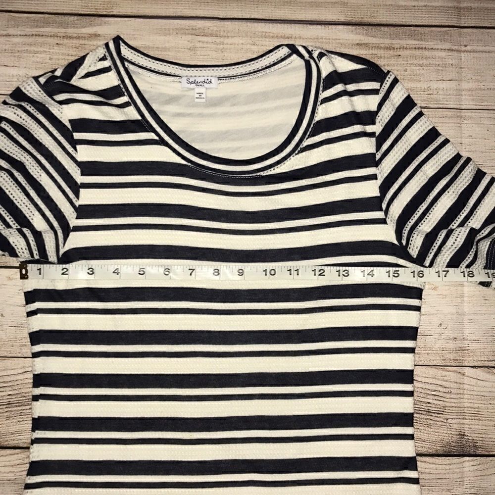 Splendid Topsail Short Sleeve Stripe Dress - Picture 5 of 6